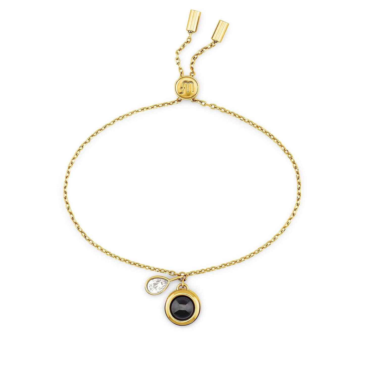 Personalized Birthstone Slider Bracelet