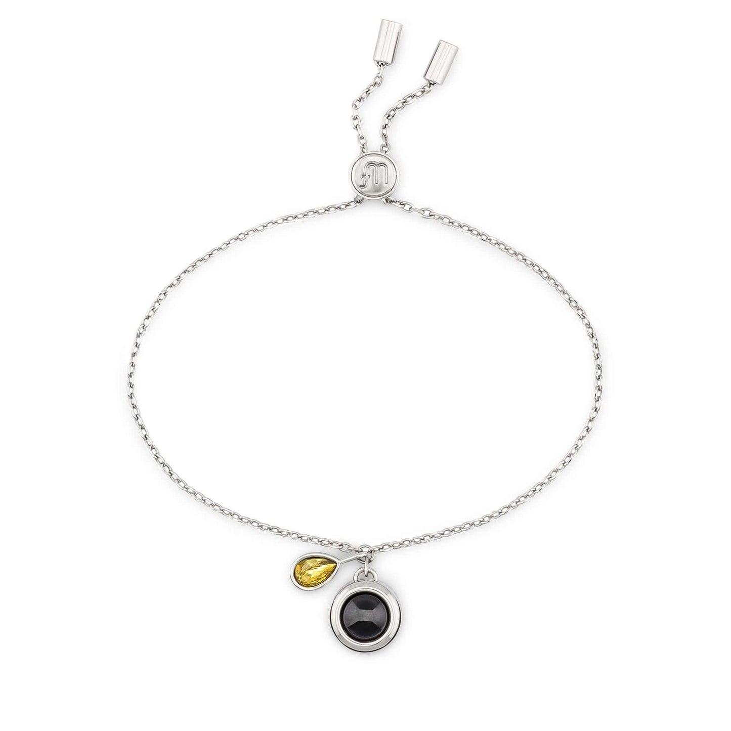 Personalized Birthstone Slider Bracelet