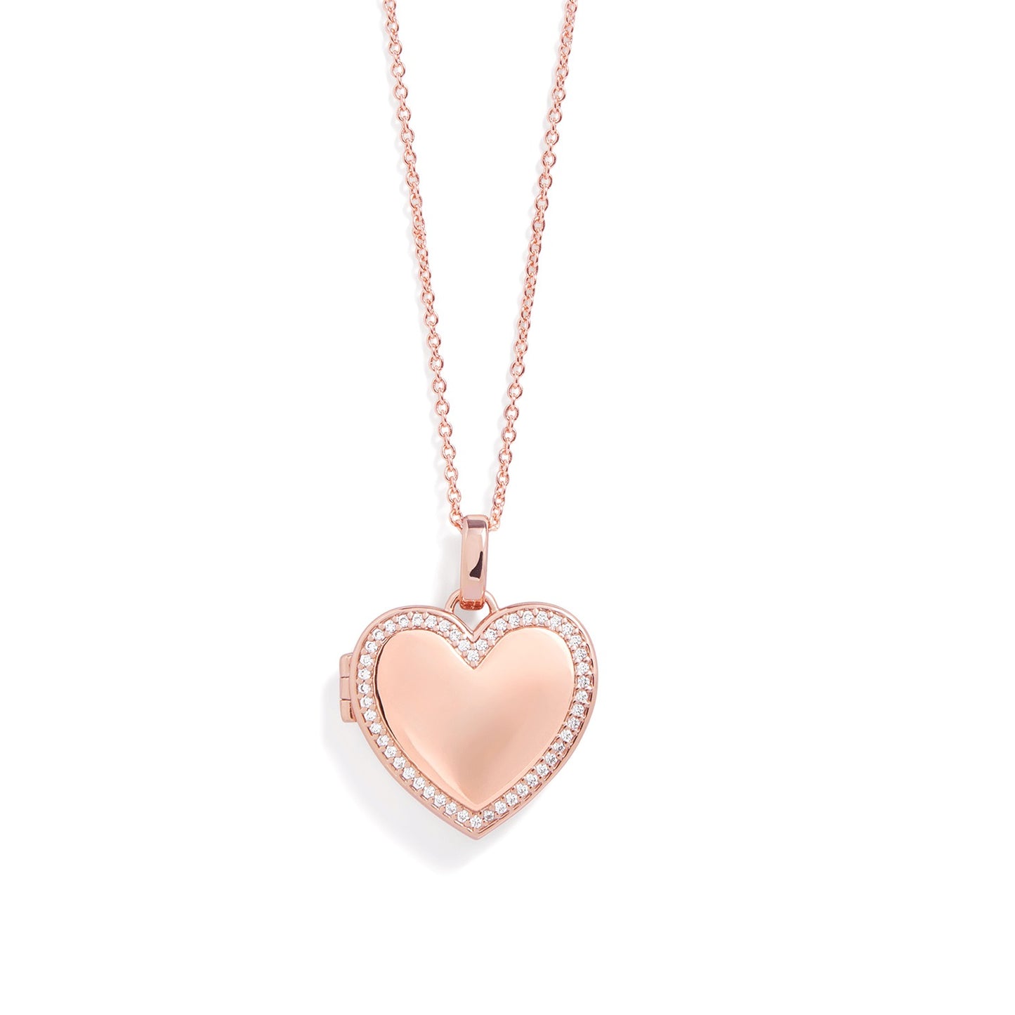 Personalized Heart Locket Necklace
